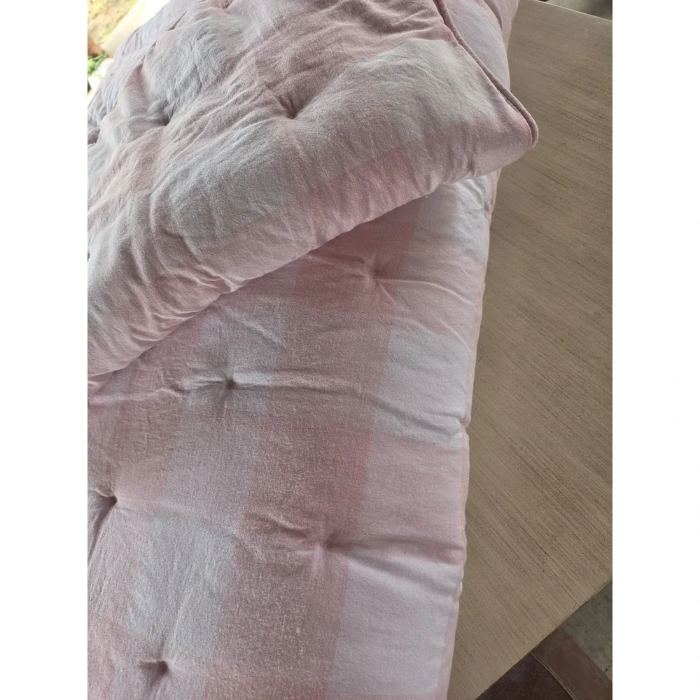 Potterybarn Kids Pink Buffalo Check Twin Comforter 1 Standard Pillow Sham
